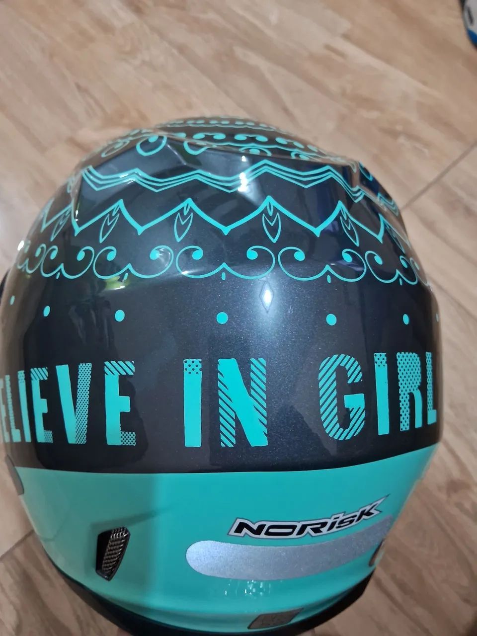 Capacete Moto Norisk Azul - Foto 2