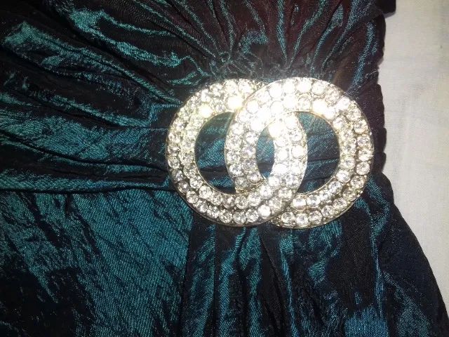Vestido tafetá verde - Foto 5