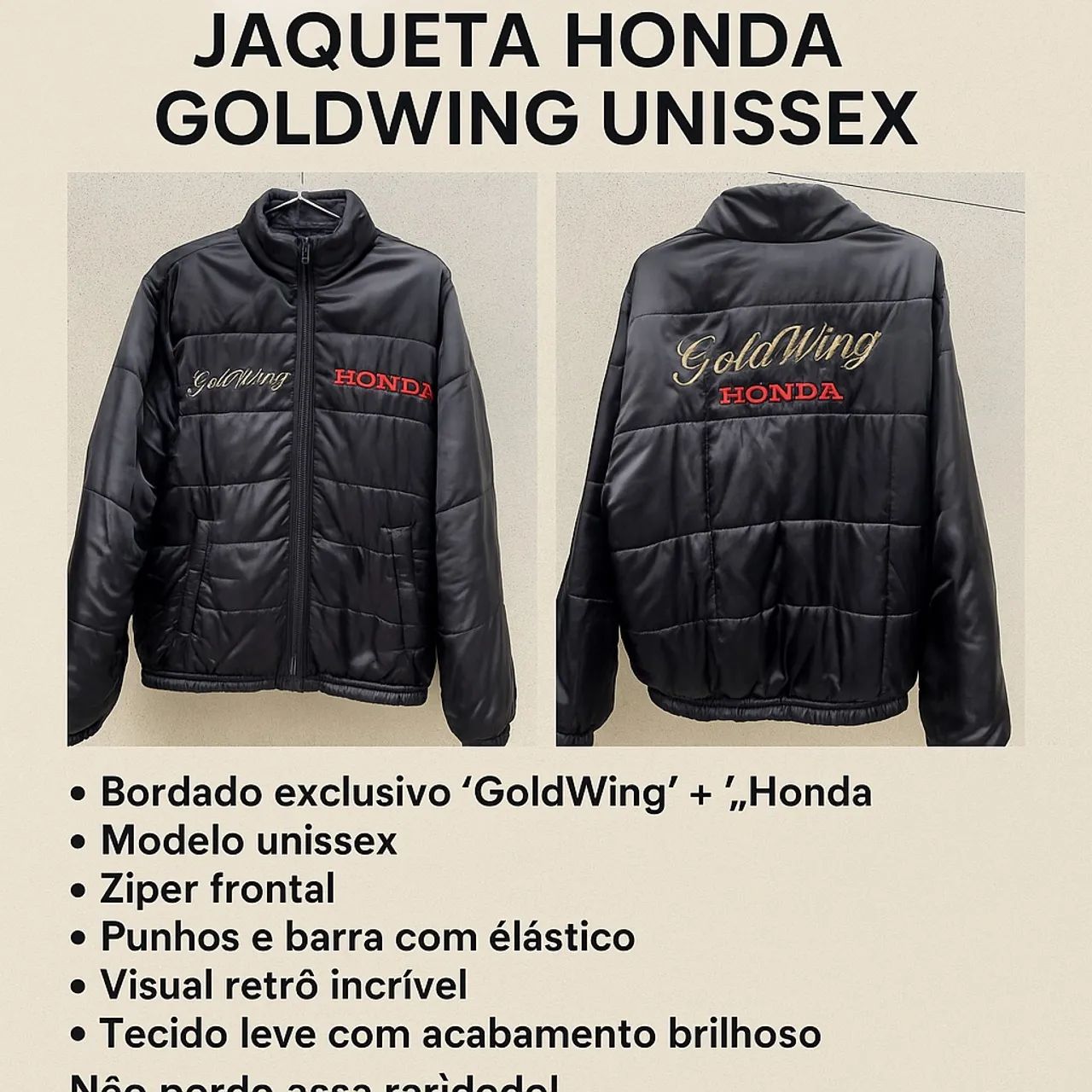 HONDA Jaqueta de motoqueiro impermeável  - Foto 2
