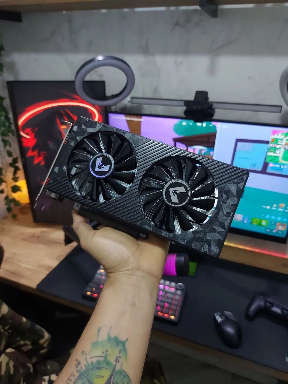 Placa de vídeo RX580 8gb Nova