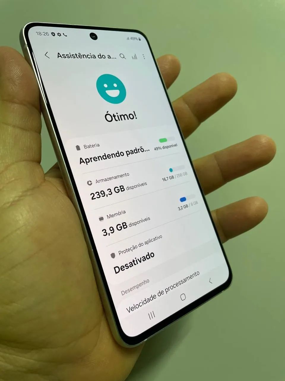 Samsung Galaxy S21 FE  5G 8/256gb Branco Única dona 12X no cartão VENDO/TROCO - Foto 3