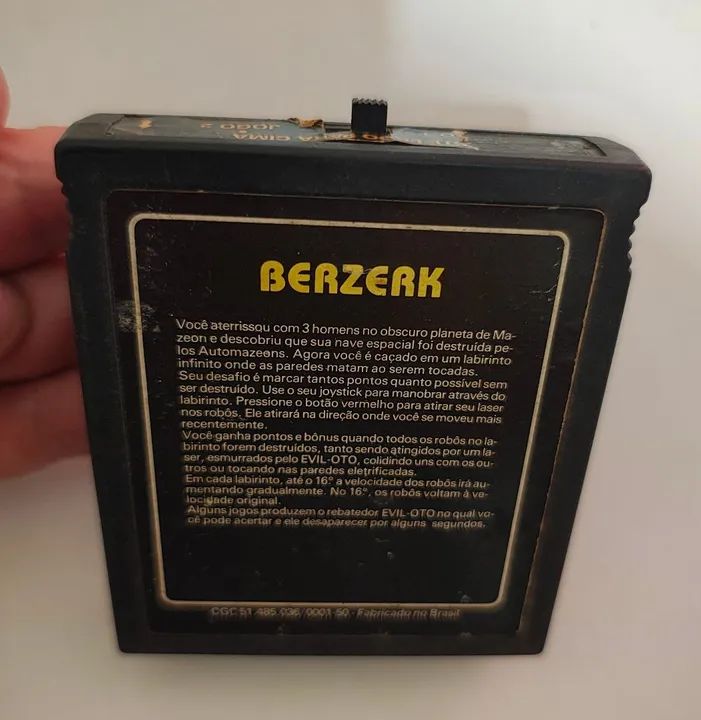 Cartucho 2x1 Boxing e Berzerk Atari 2600 - Foto 2