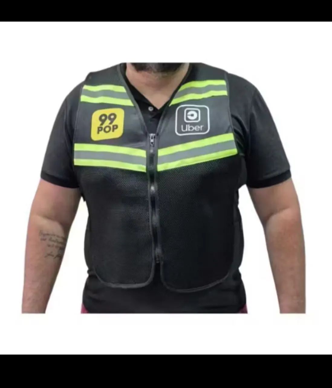 Colete para motoqueiro/ciclista de aplicativo 
