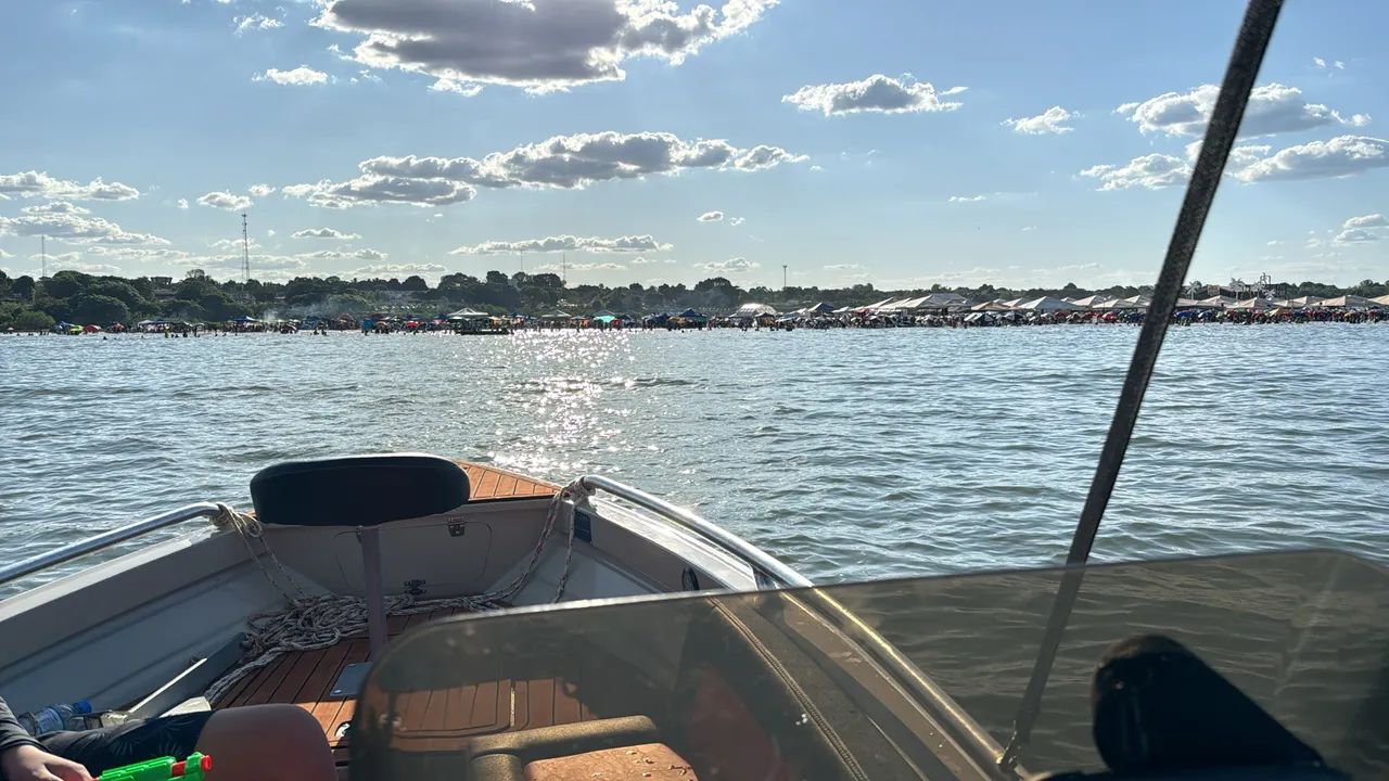 Lancha barco de alumínio casco 100% soldado com motor mercury 115hp ano 2024