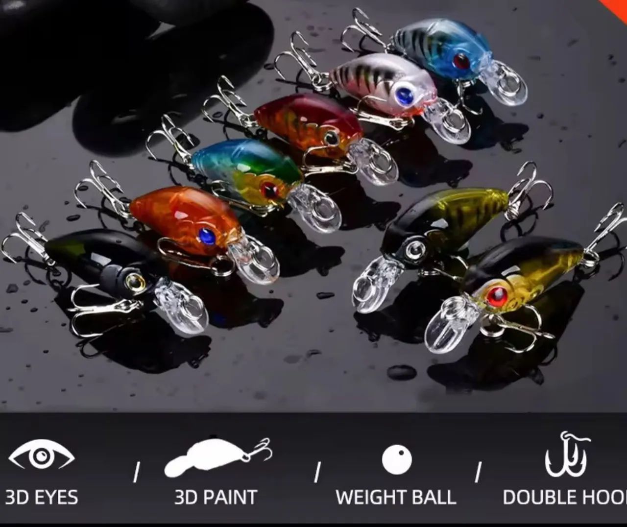 Iscas Artificiais de Pesca - crazy crankbait
