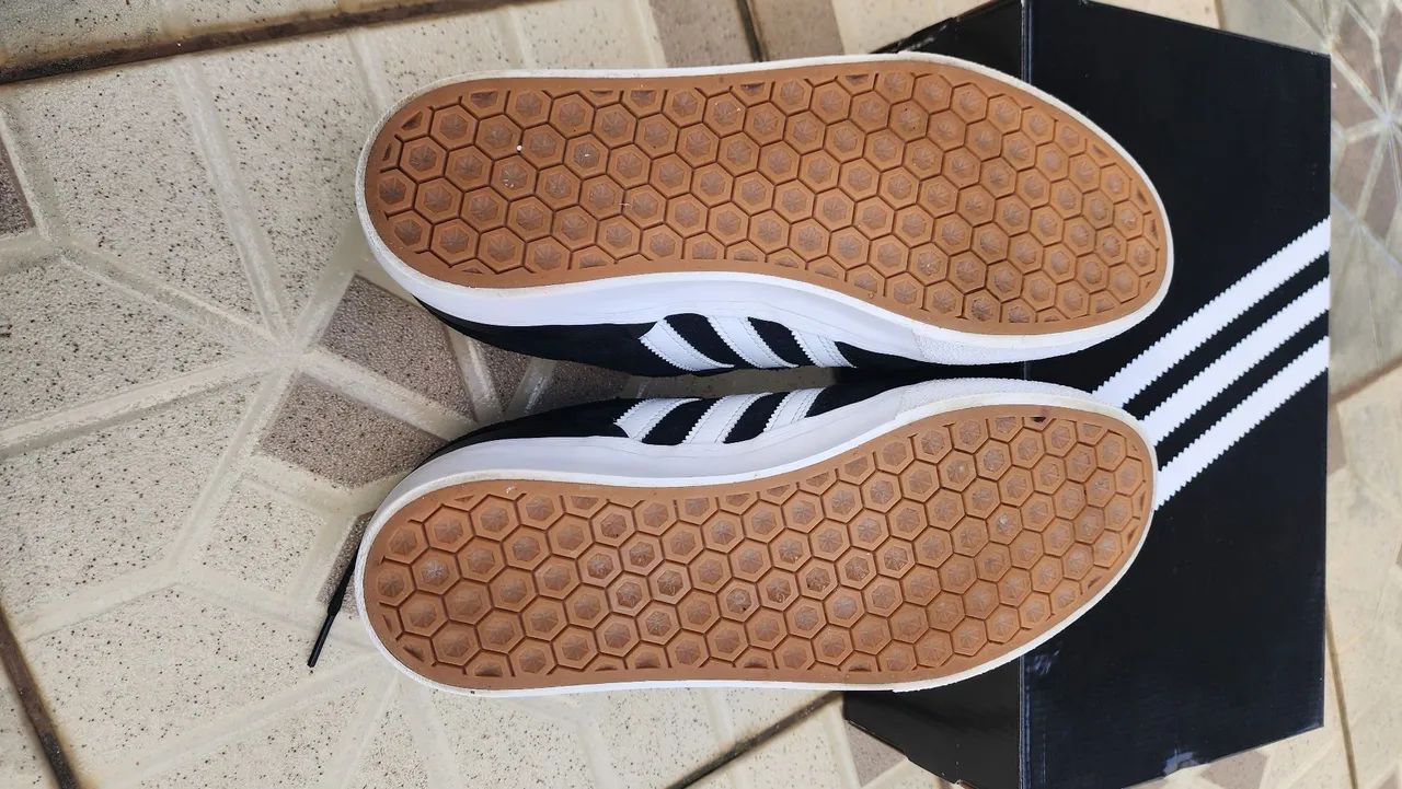 Tênis Adidas Busenitz Vulc II 39 Preto/Branco Skateboarding - Foto 4