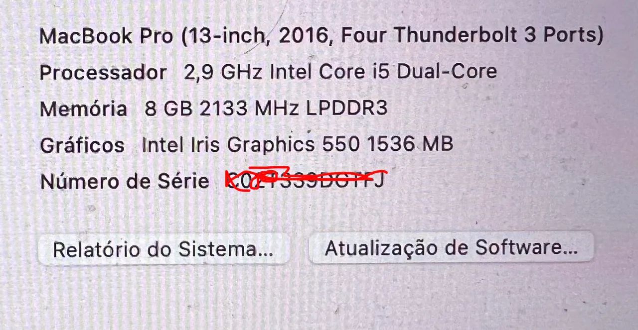 MacBook Pro 2016 TouchBar 13 polegadas  - Foto 2