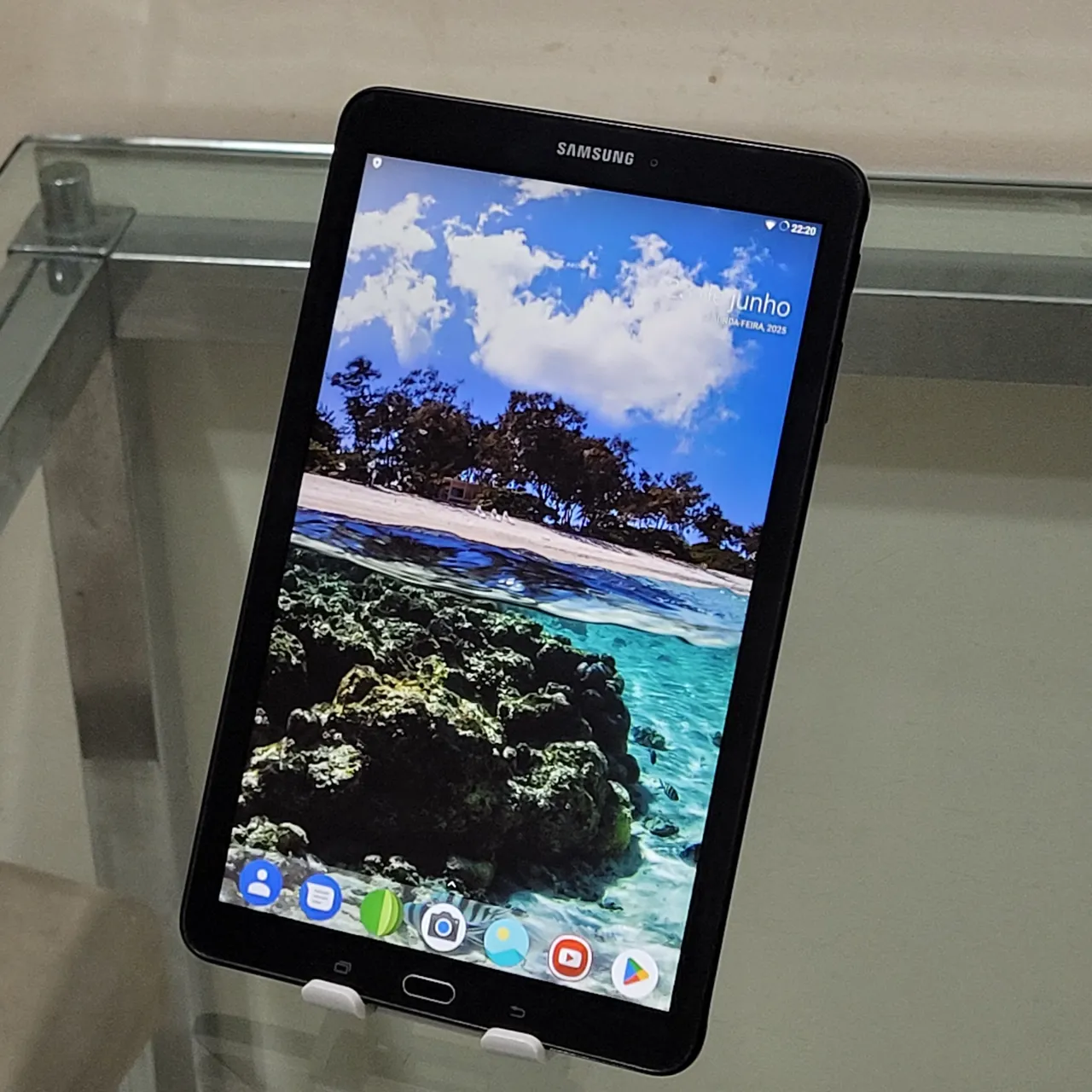 Tablet Samsung Galaxy Tab E, Tela grande Quad-Core, ótimo estado