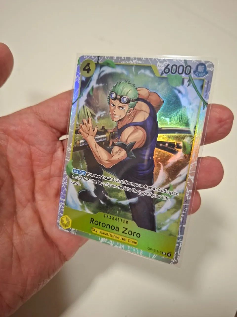 Zoro SR OP-15 One piece TCG - Hobbies e coleções - Chácara Recreio