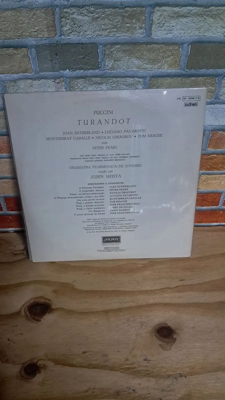 Vinil triplo Puccini Turandot  - Foto 2