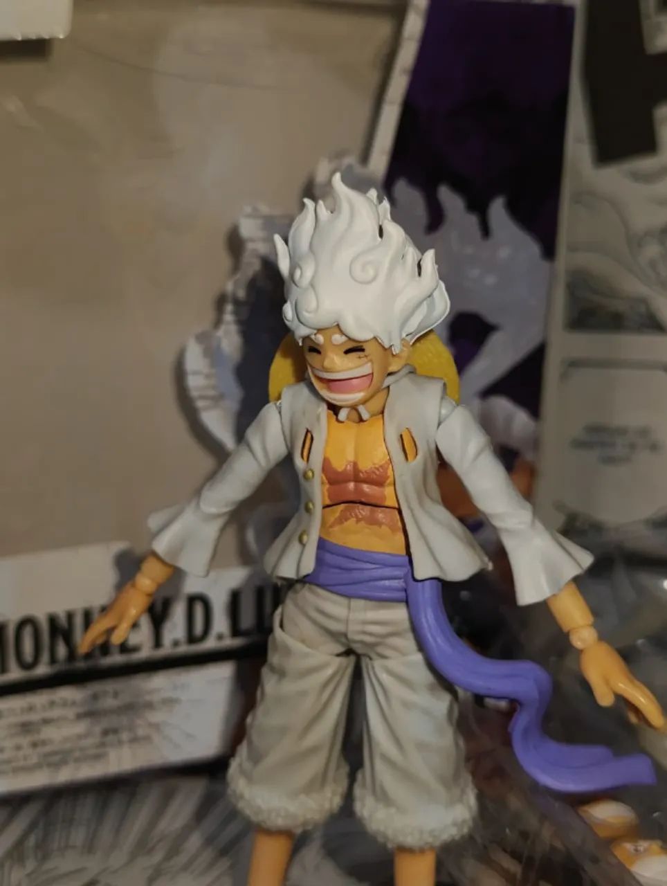 Figure Luffy Gear 5 Articulado (One Piece / Nika) - Foto 4