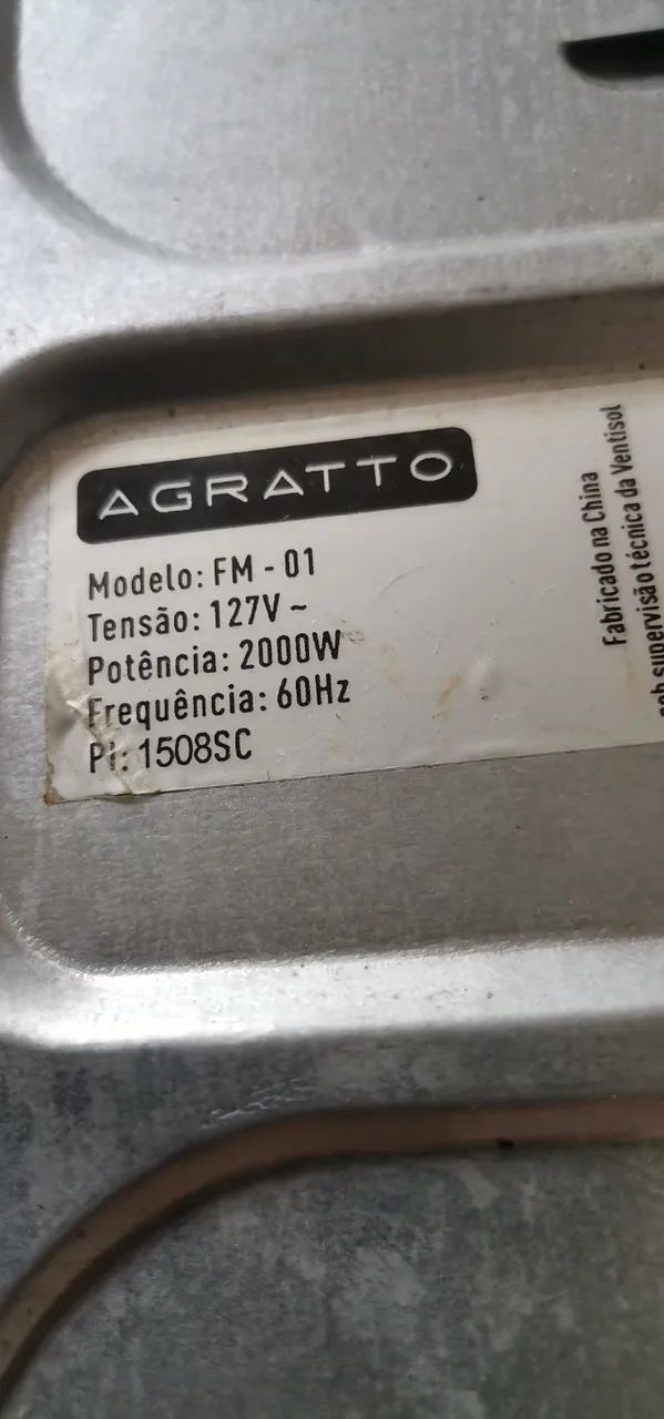 Fogão de Mesa Elétrico 2 bocas Agratto - Foto 3
