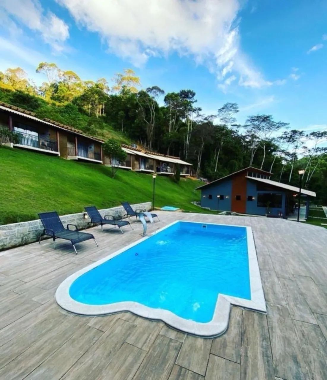 Piscina 6 Metros com Espreguiçadeiras e Hidro  - Foto 5
