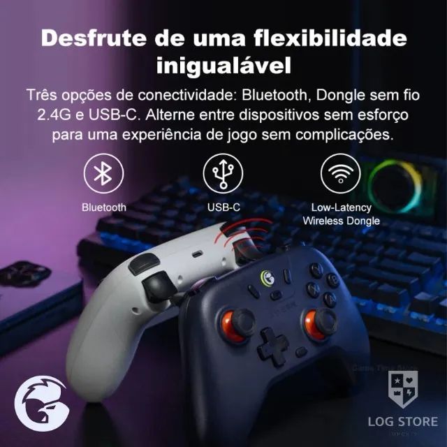 Joystick Sem Fio Gamesir Nova Lite Nintendo Switch Android IOS e PC Anti Drift Hall Efect - Foto 5
