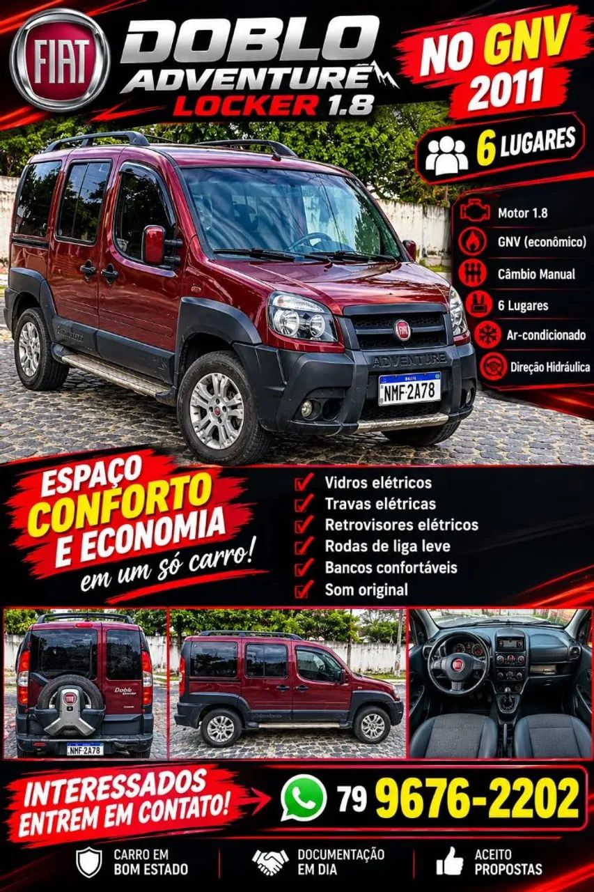 Fiat Doblo Adv/adv Tryon/locker 1.8 Flex 2011