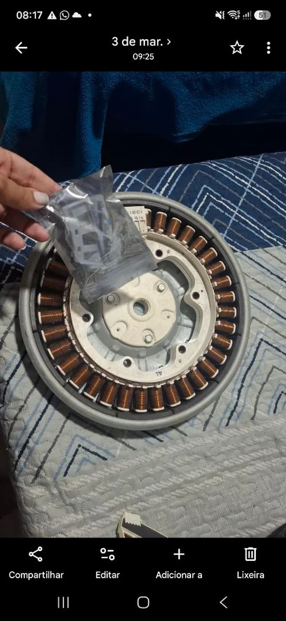Estator e Sensor de rotação Novo ( para Lava e Seca LG)