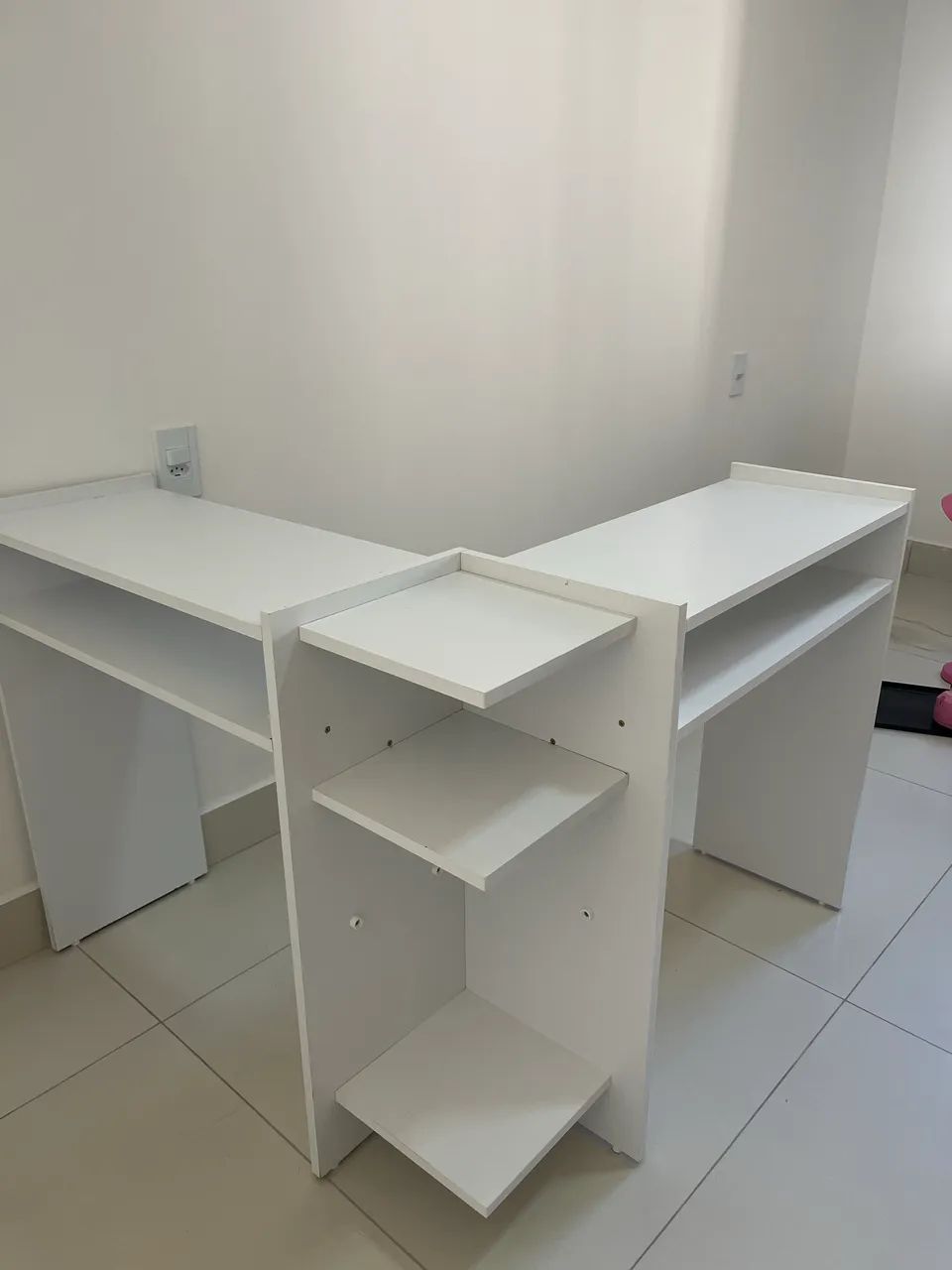 Mesa branca para Nail Desingner ou Quarto de menina  - Foto 2