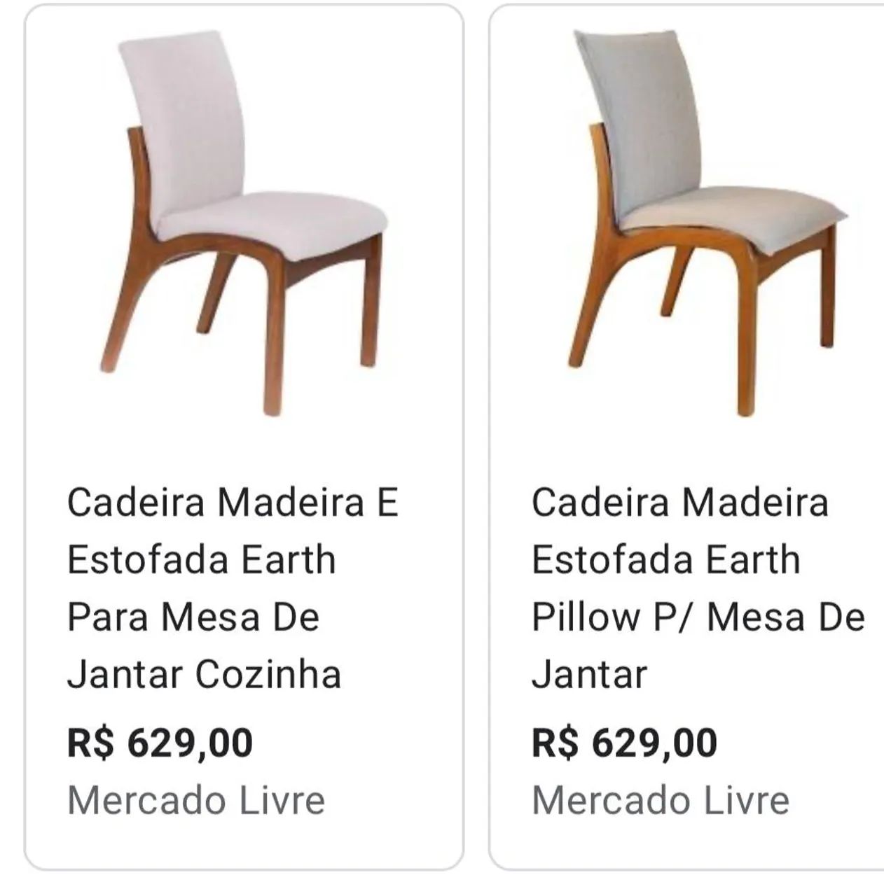 Jogo de cadeiras earth jantar  - Foto 2