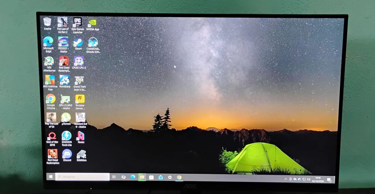 Monitor AOC 24 polegadas 100hz (Leia a Descrição) - Foto 2