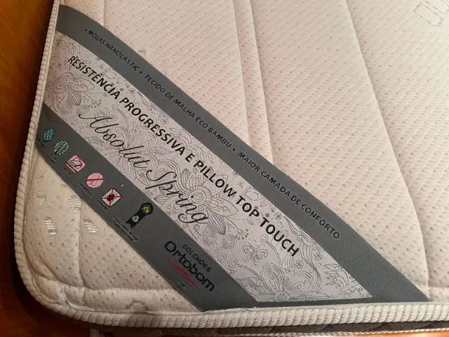 Colchão Ortobom Queen ( 1,58x1,98 cm) super conservado, Absolut Spring top touch! - Foto 3