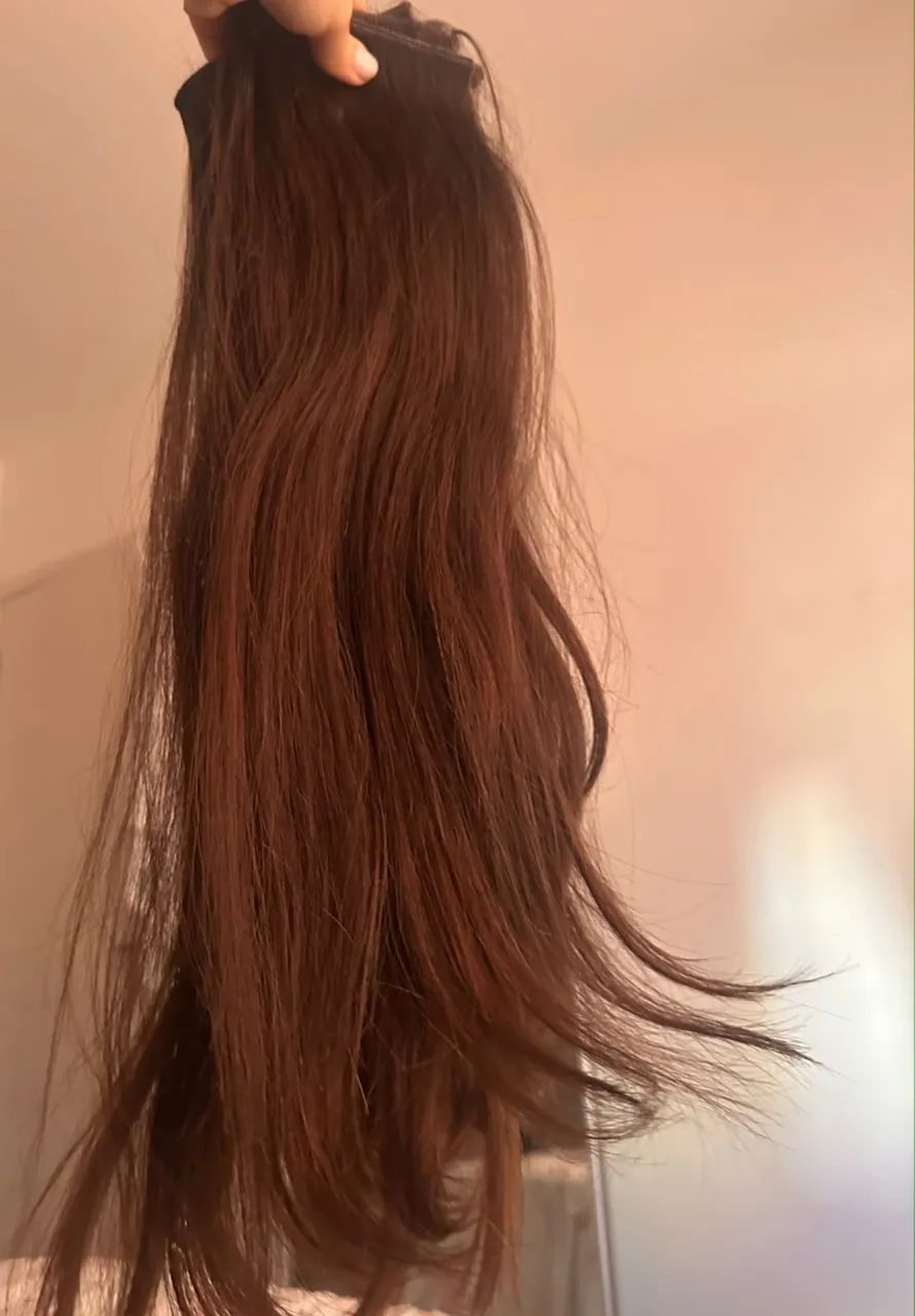 Cabelo Brasileiro 130g Castanho Natural - Foto 3