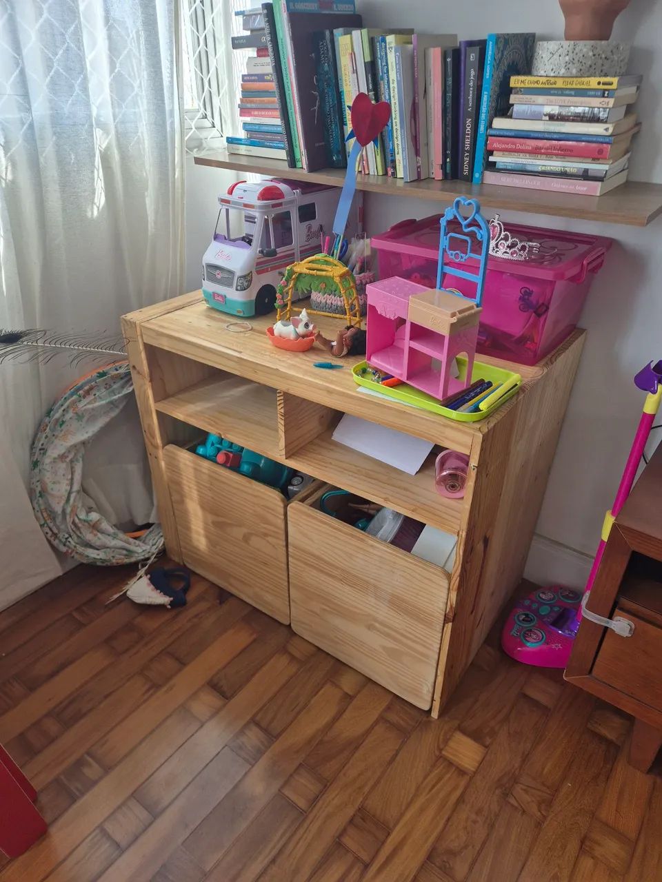 Mesa e gaveteiro infantis - Modular, perfeito para organizar! - Foto 2