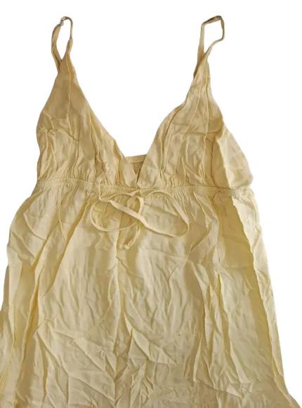 VESTIDO LONGO AMARELO USADO UMA VEZ. - Foto 2