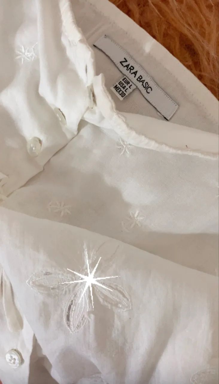 Blusa Zara  alcinha com cristais TAM L - Foto 5