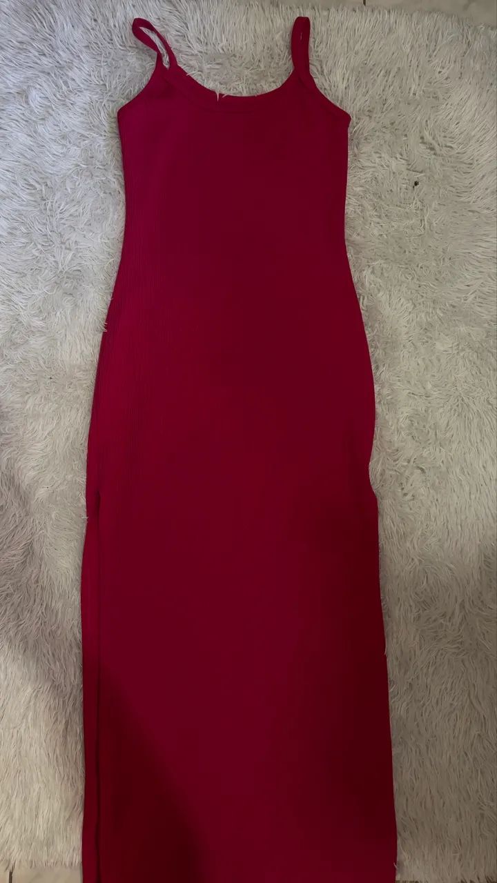 Vestido verde, rosa, bege - Foto 3