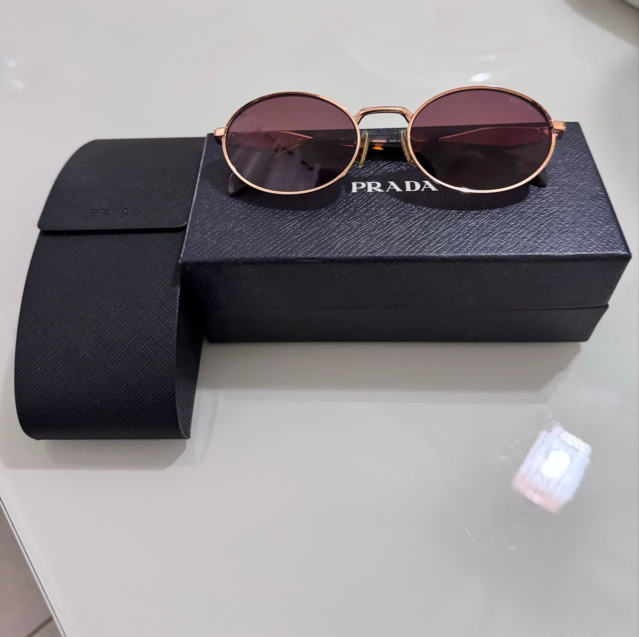 Óculos de sol Prada PR G5ZS - Original | Com Caixa e Certificado - Foto 3