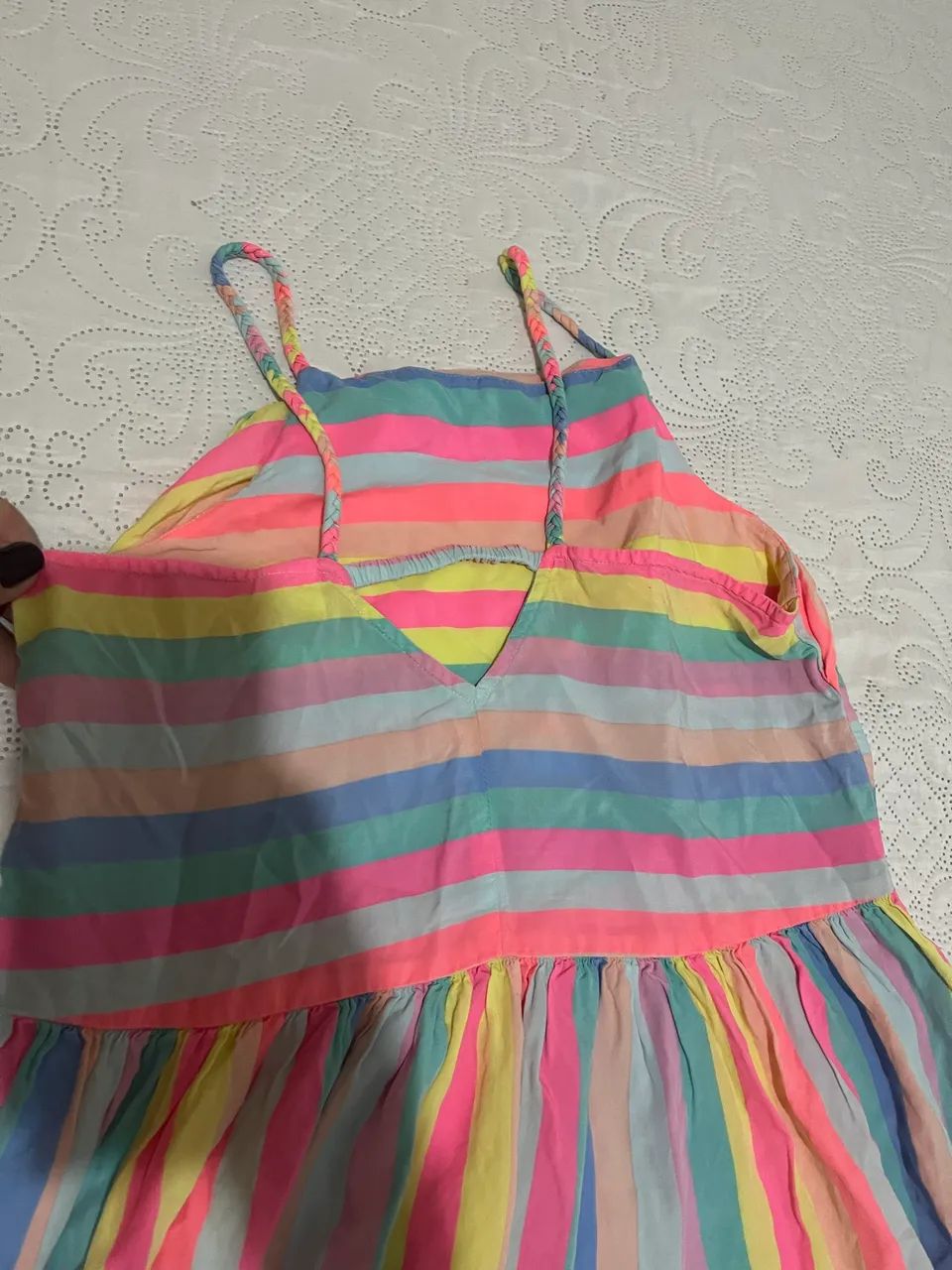 Vestido listrado menina  - Foto 2