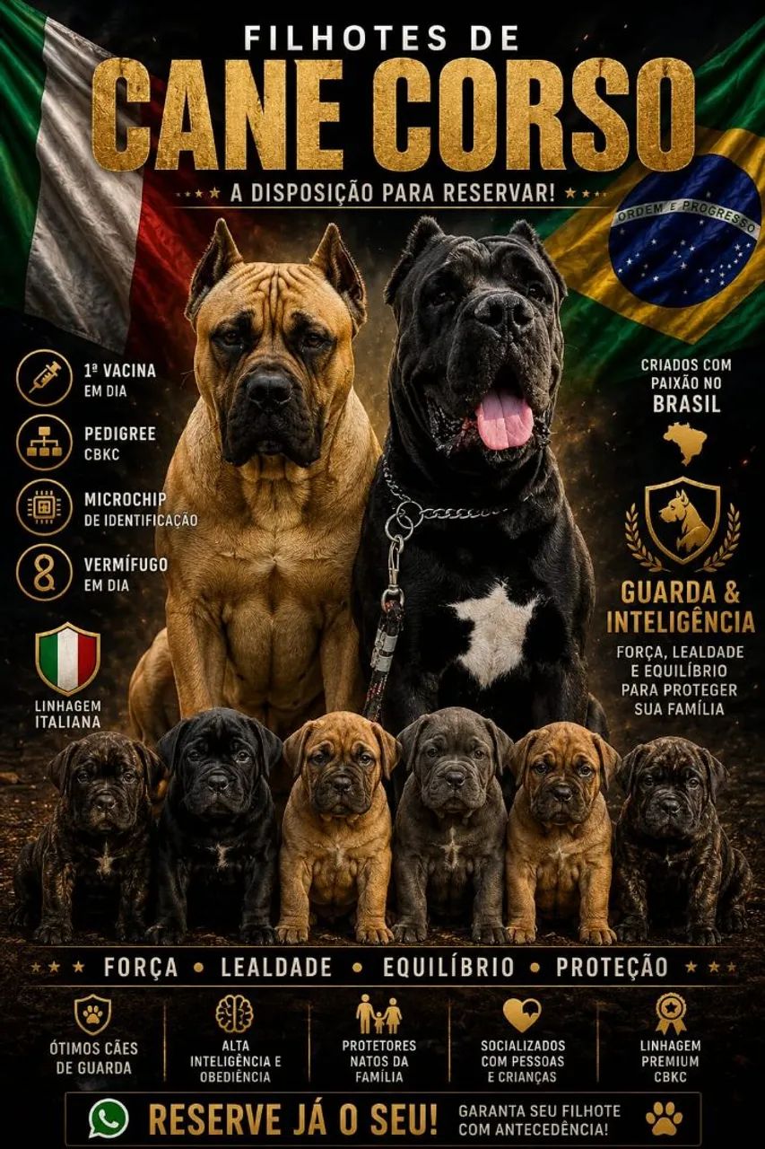 Filhote de cane corso 
