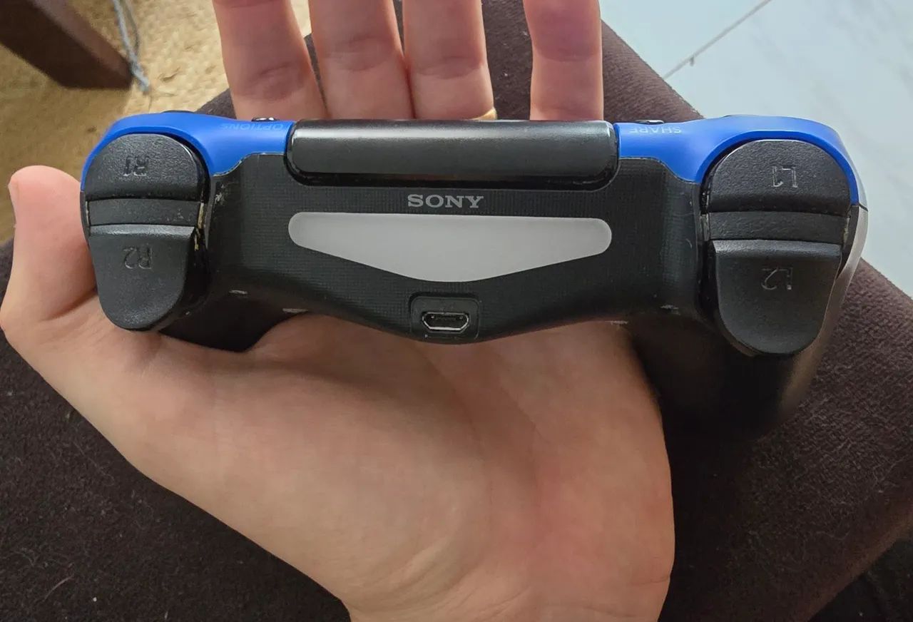 Controle Original PS4 Azul - Foto 3