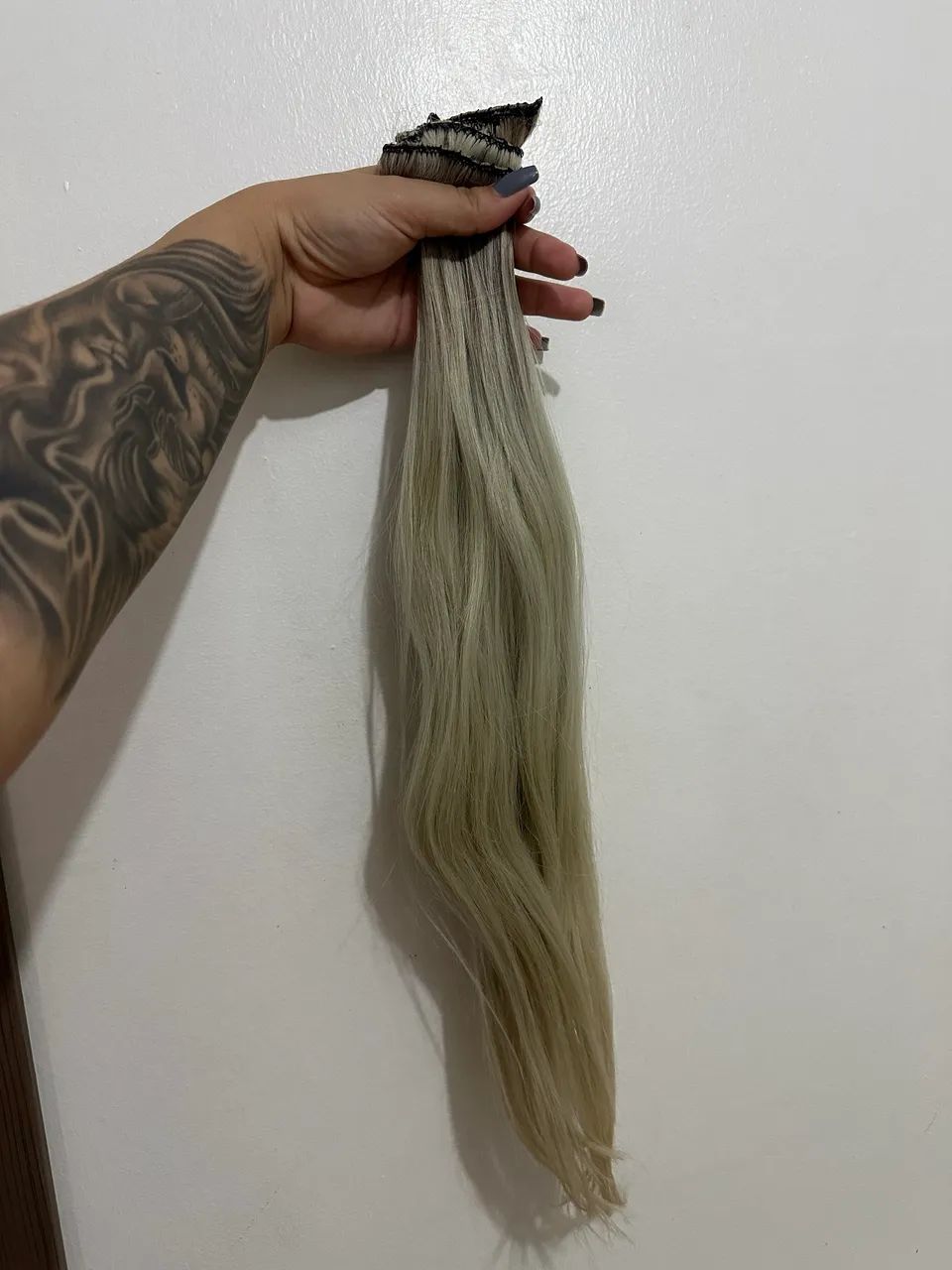 Mega Hair loiro pérola  - Foto 4