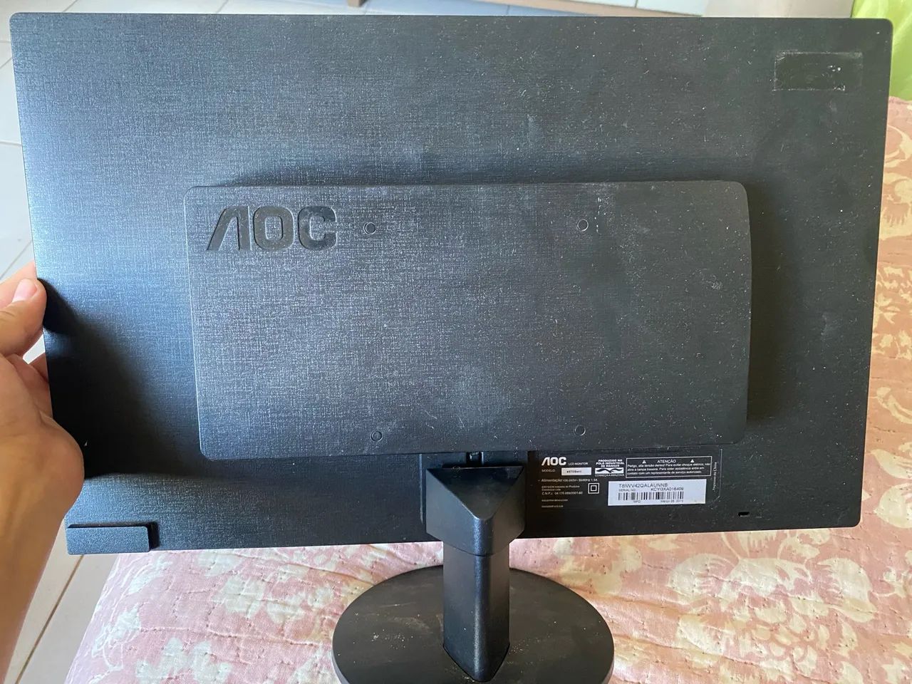  Monitor LED AOC de 18,5 polegadas, modelo e970Swnl - Foto 2