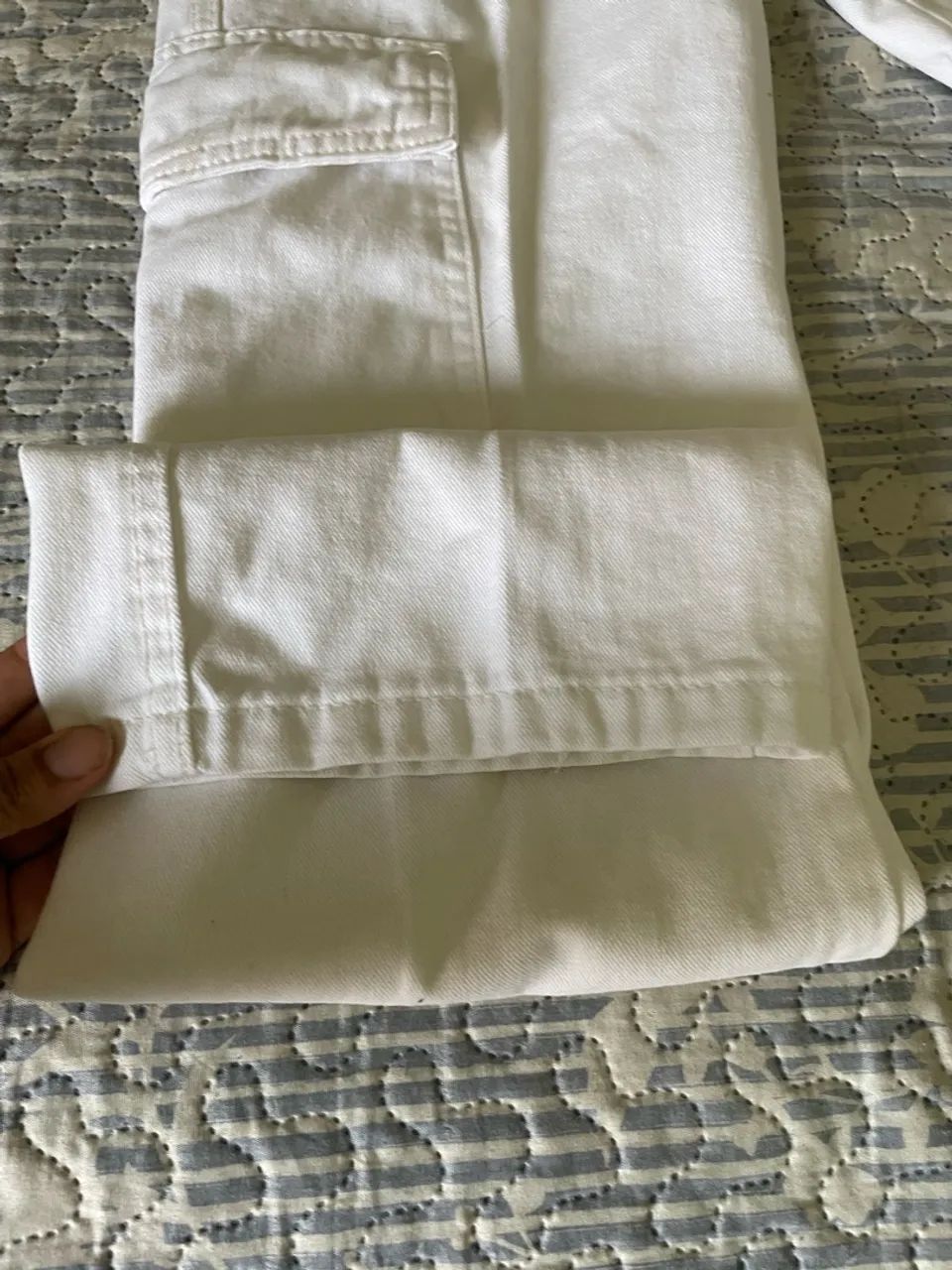 Calça Cargo Feminina Youcom Branca - Foto 2