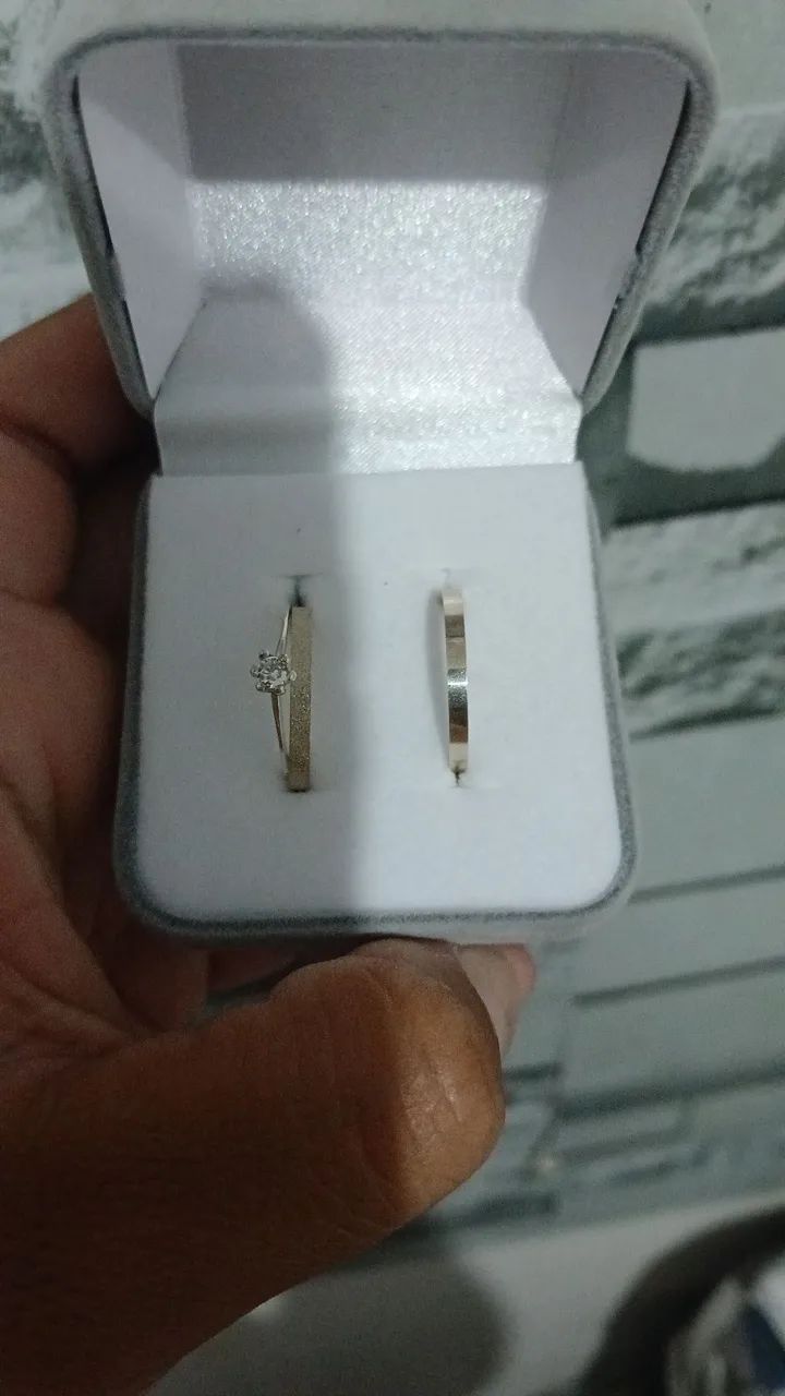 Aliança prta 925 