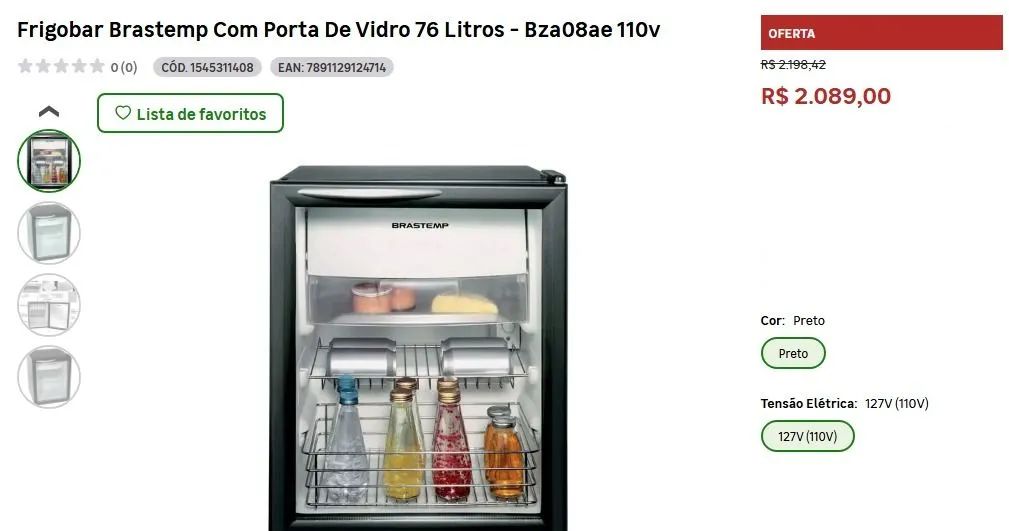 Frigobar Brastemp BZA08A - Foto 5