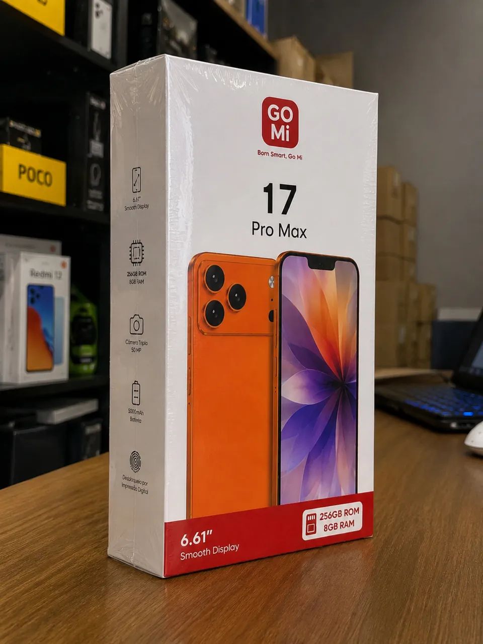 Go Mi 17 Pro Max 8GB 256GB Lacrado Novo Android - Foto 4
