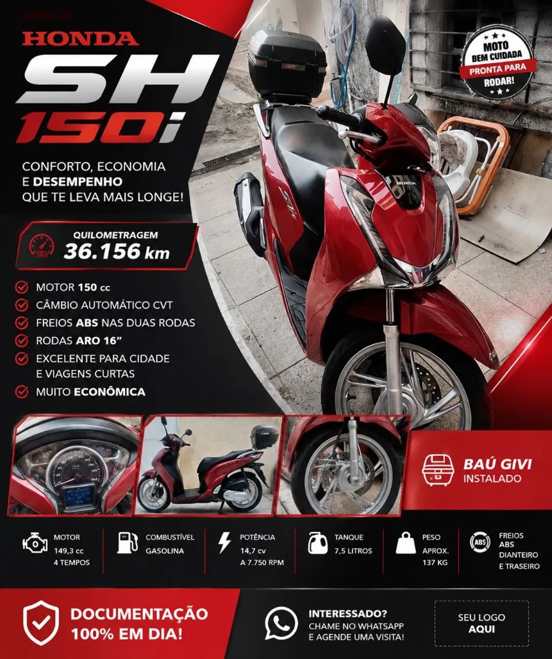 Sh 150 Honda automática 