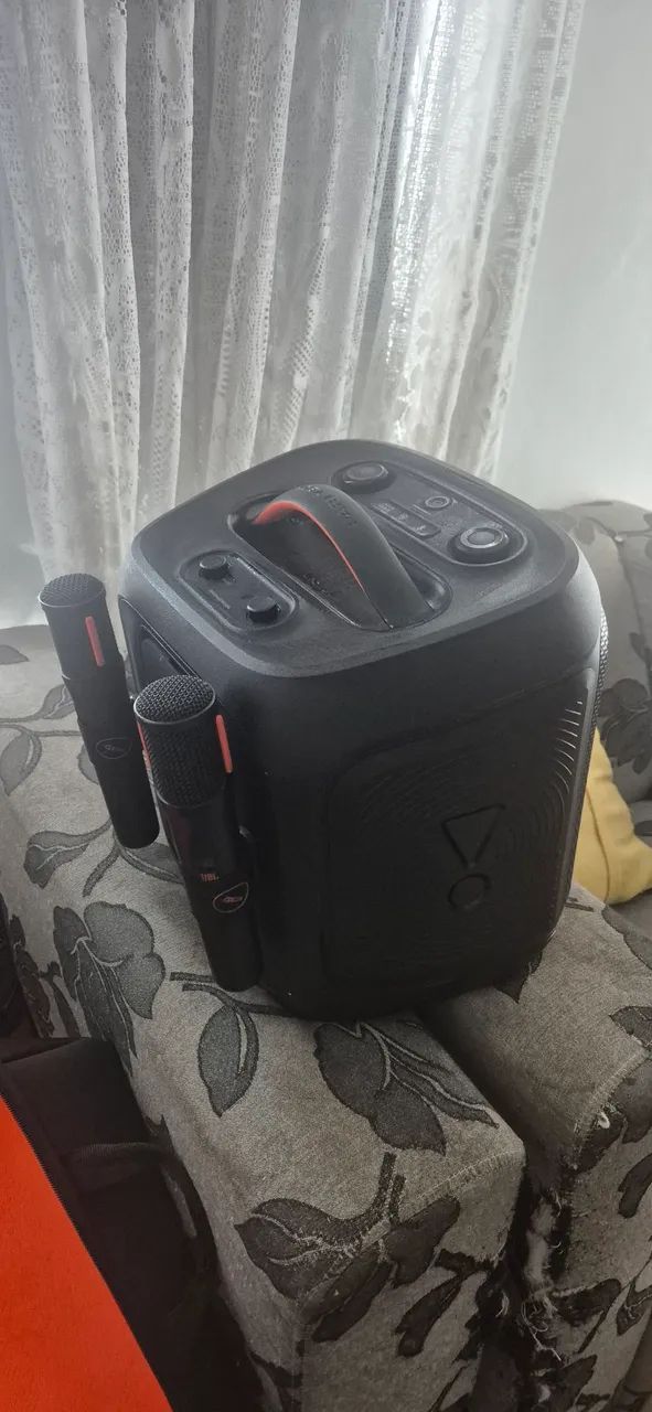 Caixa De Som Partybox Encore 2 Com Microfone Jbl Preto - Foto 2