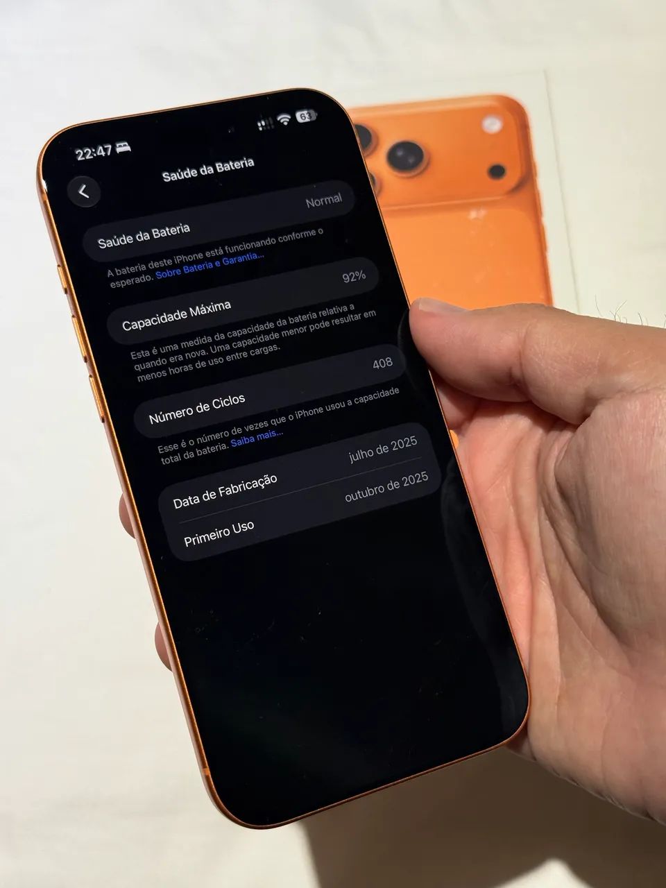 Iphone 17 Pro Max 2tb Laranja - Foto 3