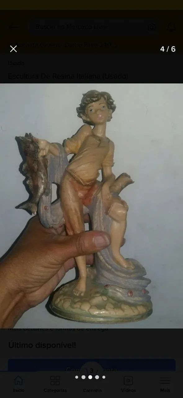 Escultura de resina italiana 