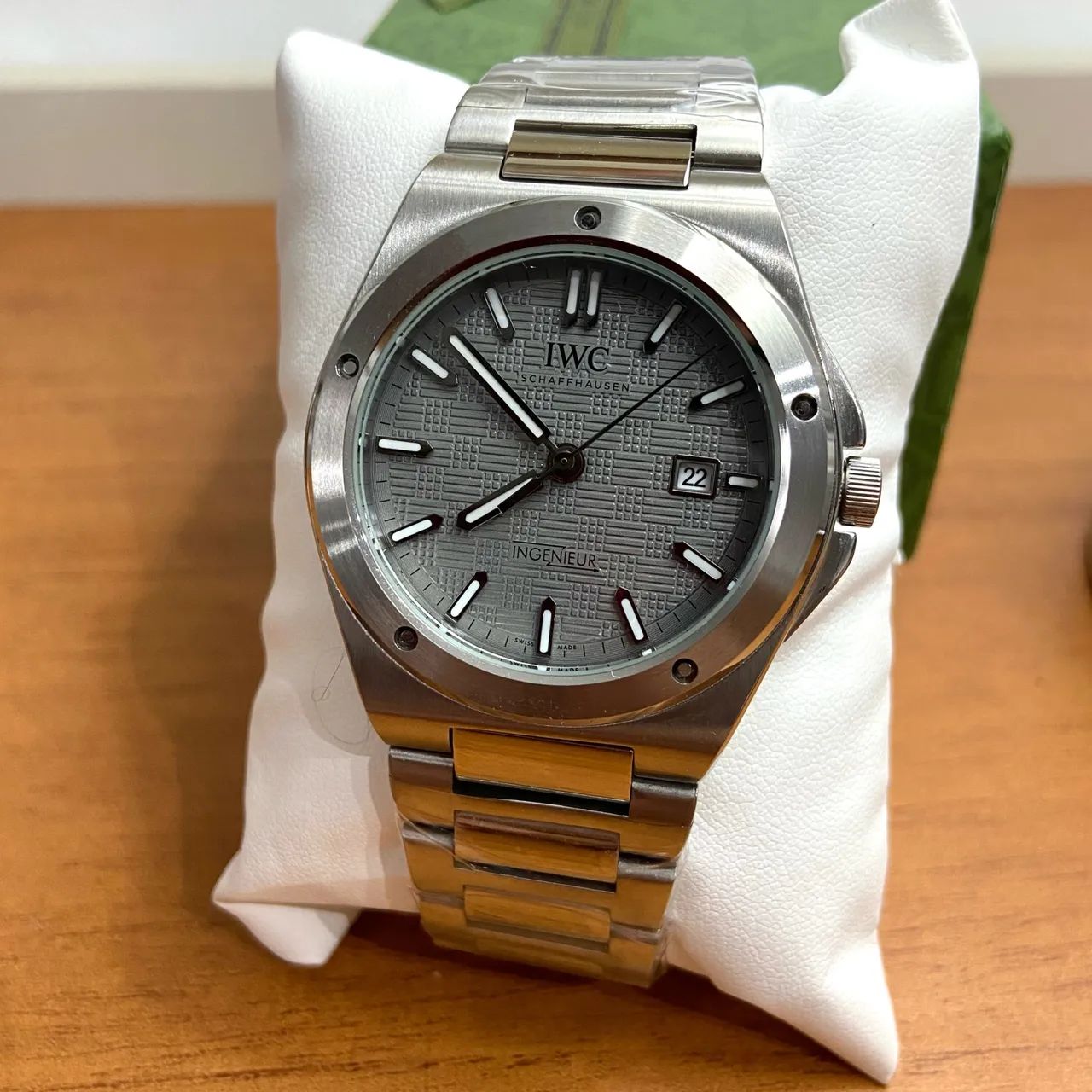 Relógio IWC ingenieur 42mm automático fundo cinza - Foto 5