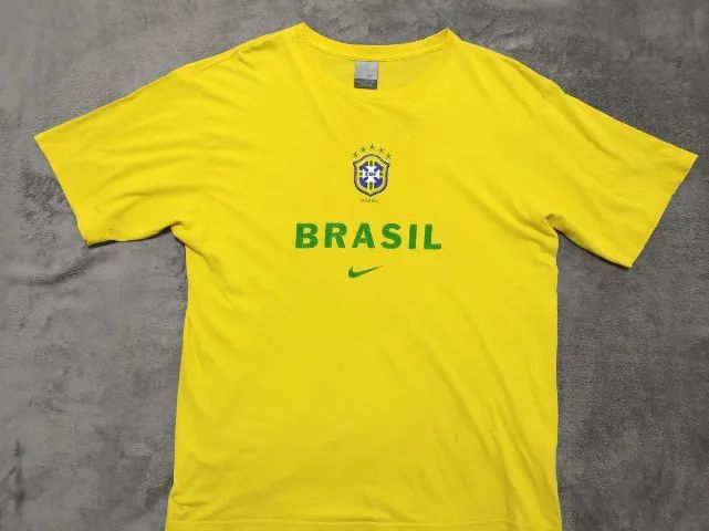 Camisa Oficial Brasil Nike 1998, #9 (Ronaldo), tamanho M (52x70cm