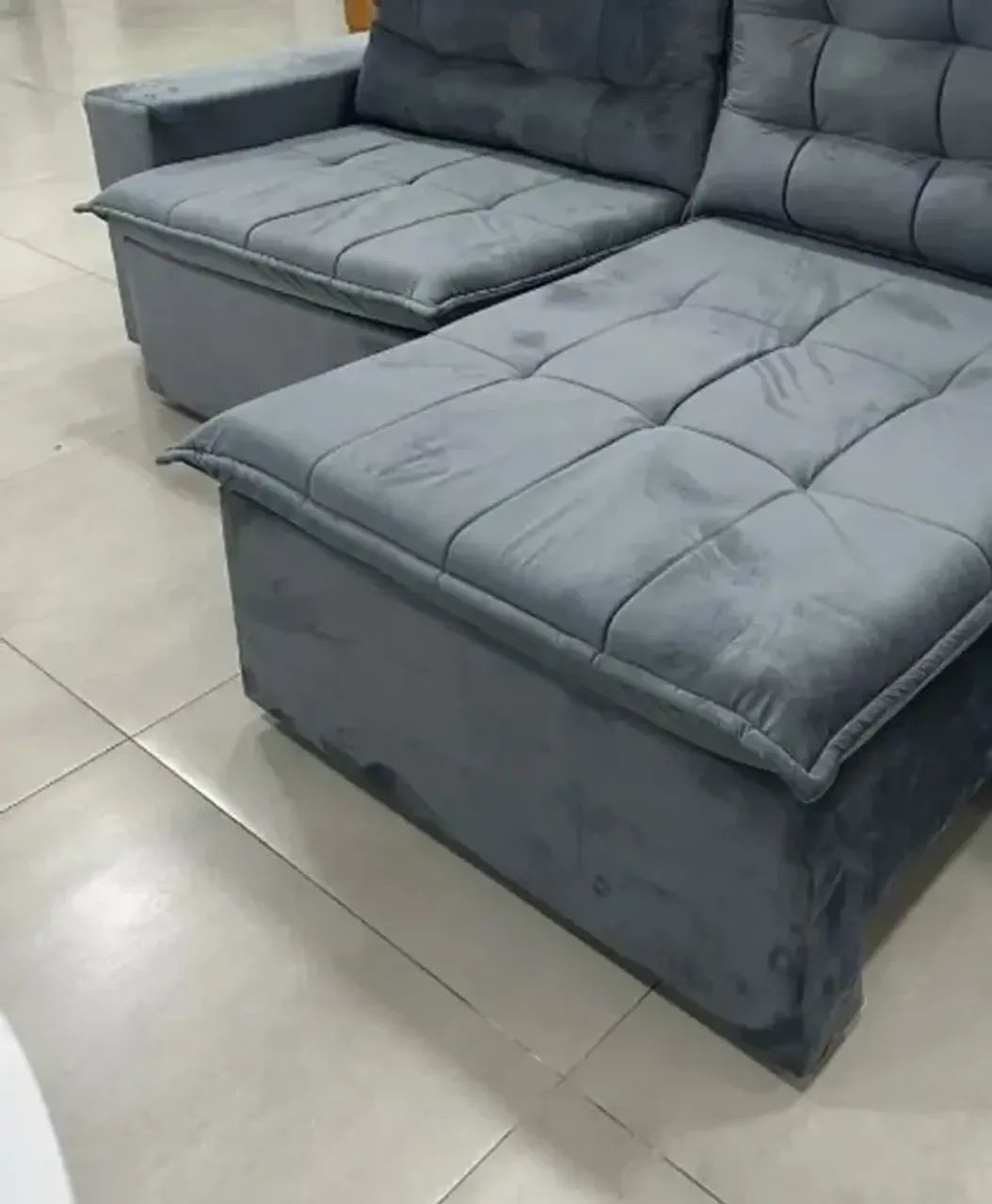 Sofá retratil e reclinavel com pillow de 10cm (alto conforto) - Foto 2