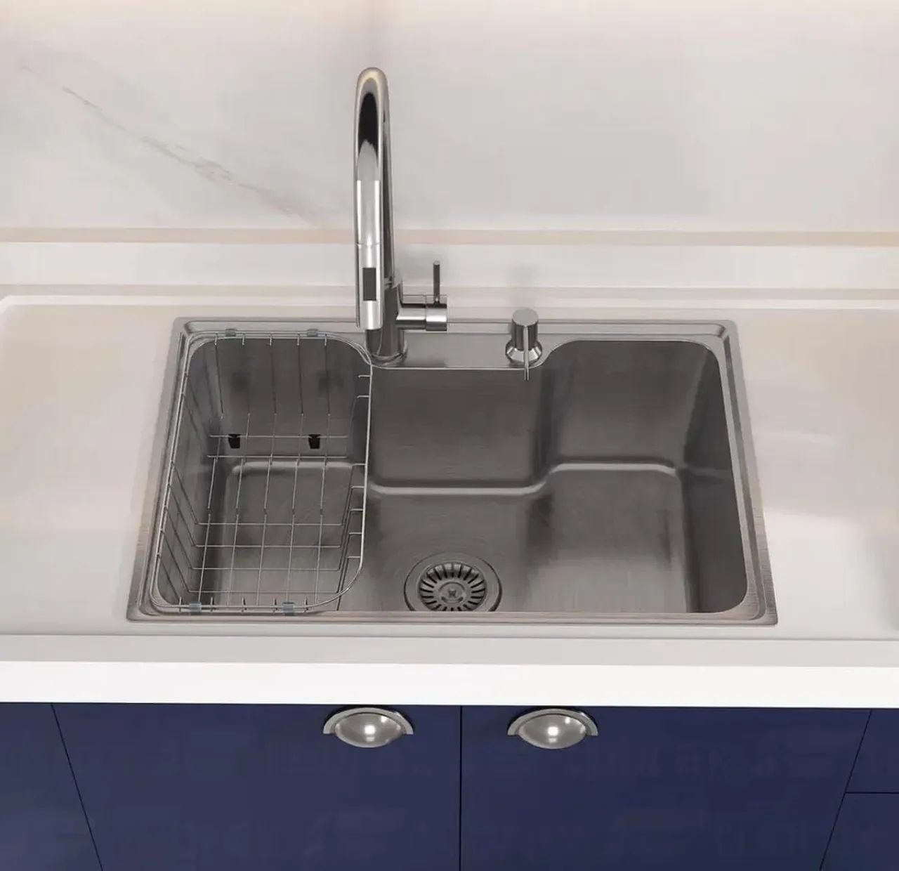 Cuba nova Pia Cozinha Gourmet Luxo Aço Inox