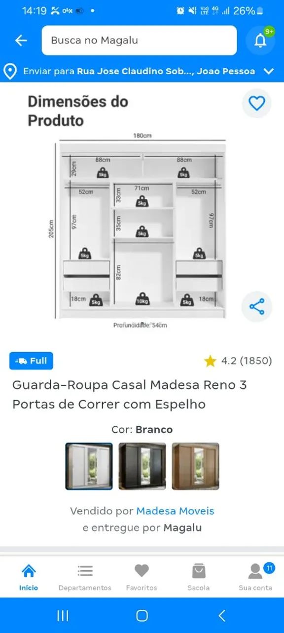 Guarda roupa 3 portas - Foto 3