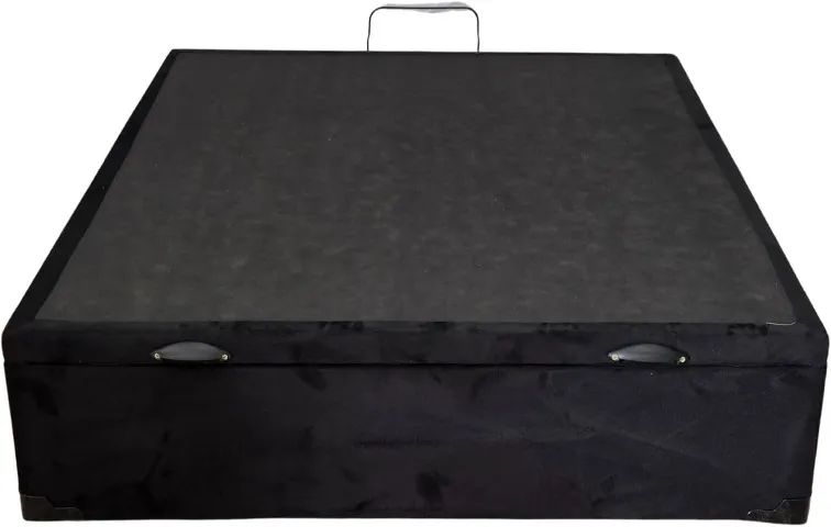 Cama Base Box Baú Viúva Preto  - Foto 2