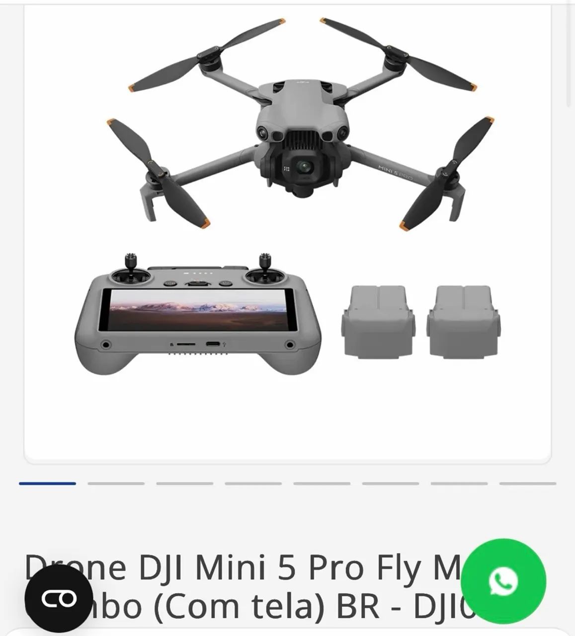 Drone Dji mini 5 pro combo fly more plus novo
